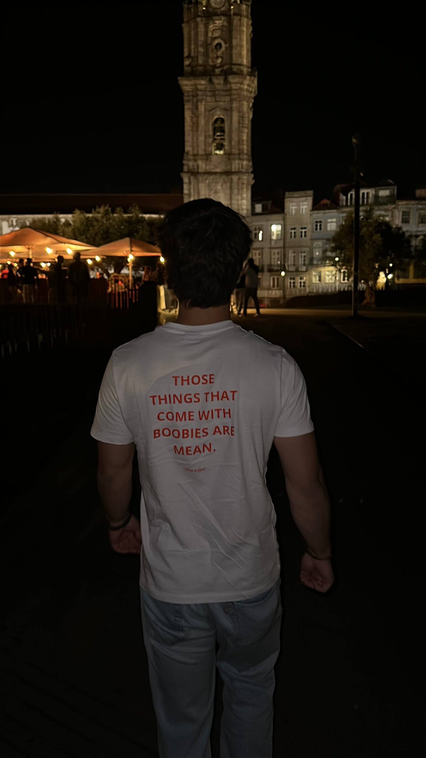 THOSE THINGS THAT COME WITH BOOBIES ARE MEAN.